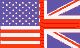 American & British flags