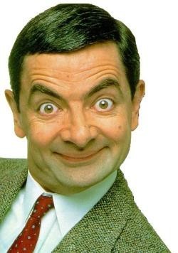 The face of Mr. Bean